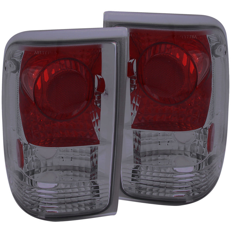 ANZO 1993-1997 Ford Ranger Taillights Smoke Tail Lights ANZO