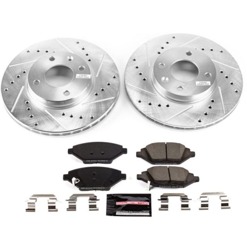 Power Stop 16-19 Chevrolet Spark Front Z23 Evolution Sport Brake Kit Brake Kits - Performance D&S PowerStop