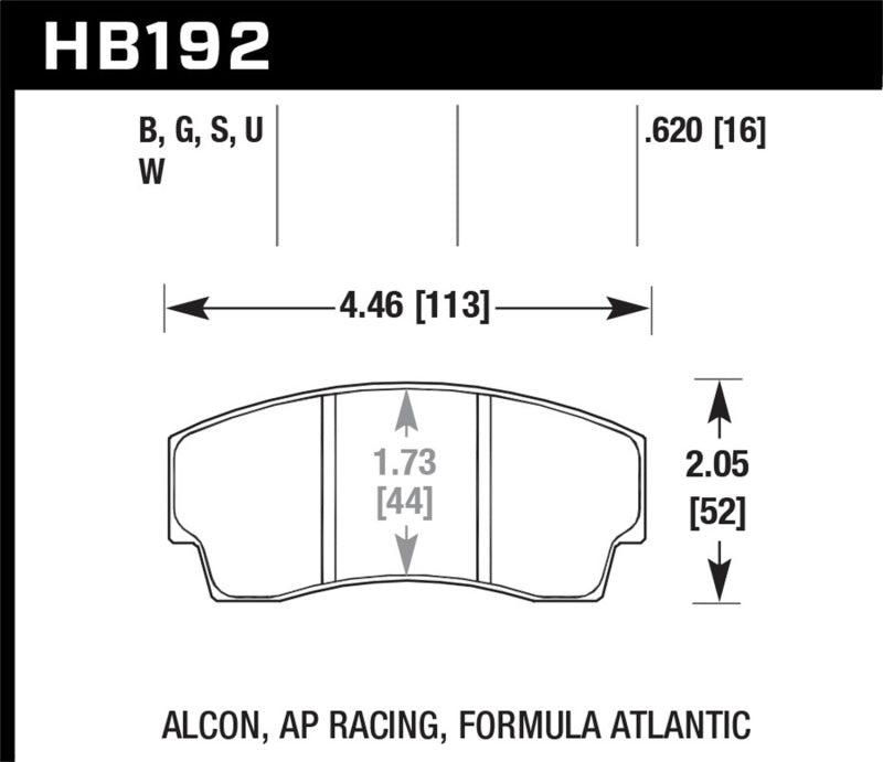 Hawk Performance ER-1 Motorsport Brake Pads Brake Pads - Racing Hawk Performance