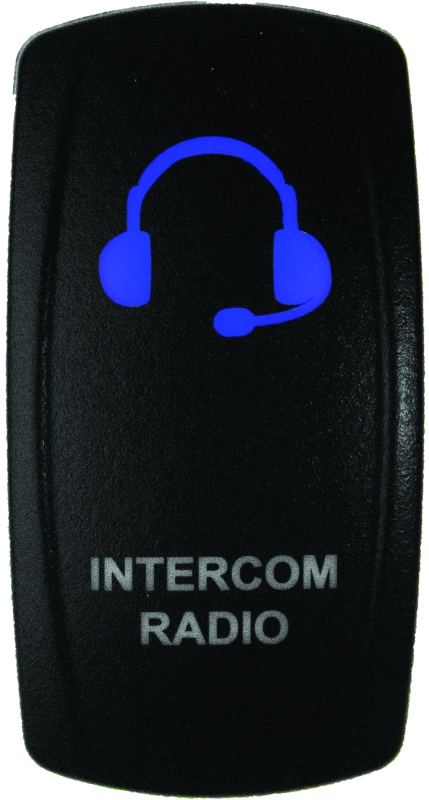 DragonFire Racing Lighted Switch Int/Rad On/Off Blue Led Relays DragonFire Racing