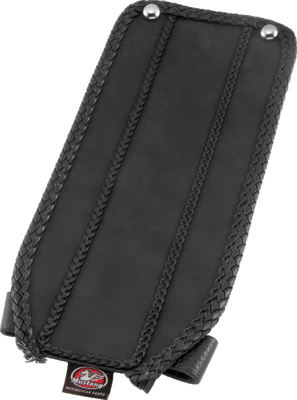 Mustang 00-15 Harley Softail Standard Rear Tire Standard Touring Solo Seat w/Driver Backrest - Black Solo Motorcycle Seats Mustang Motorcycle