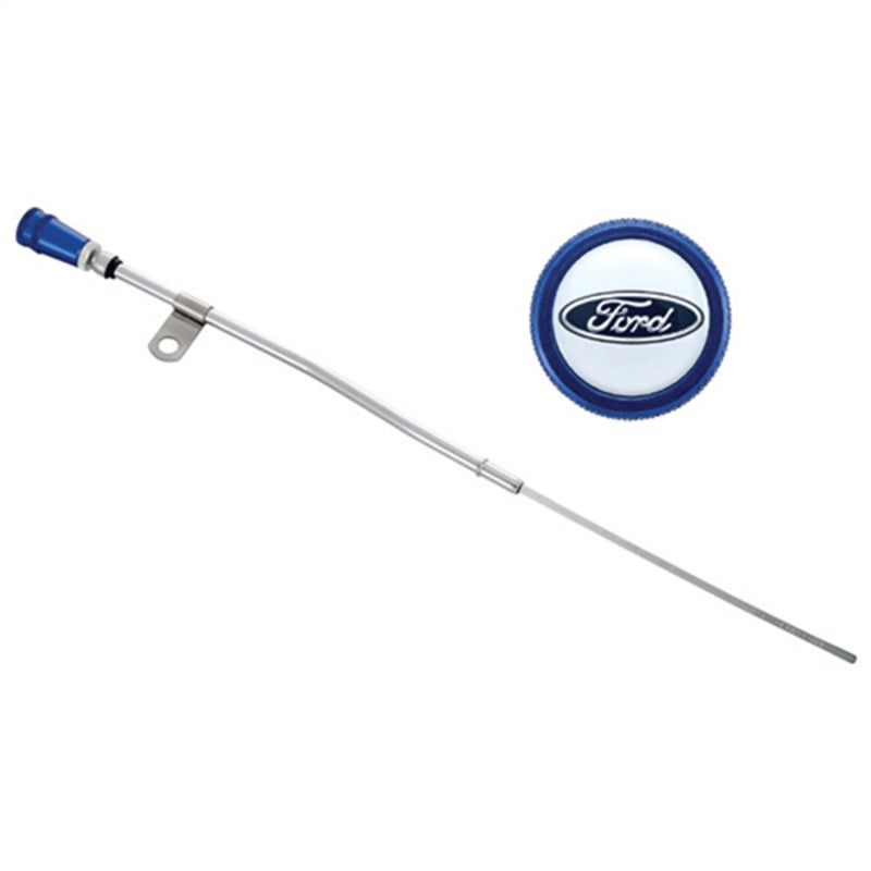 Ford Racing Dipstick Kit - Anodized Aluminum Handle w/ Embossed Ford Logo Dipsticks Ford Racing