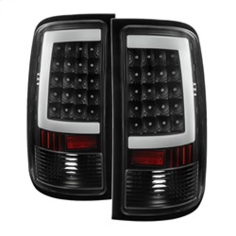 xTune GMC Sierra 07-13 LED Tail Lights Black ALT-ON-GS07-G2-LED-BK Tail Lights SPYDER