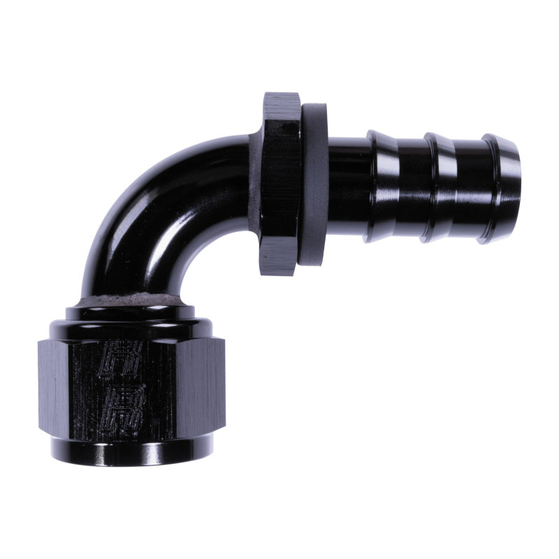Russell 12AN Twist-Lok 90 Degree Hose End - Black Fittings Russell