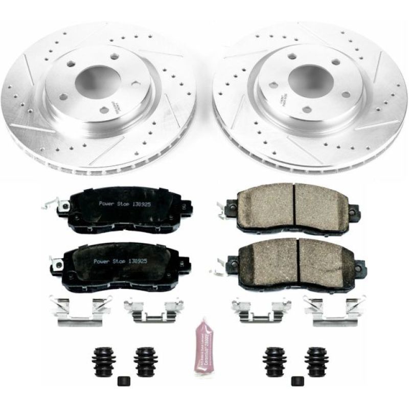 Power Stop 14-17 Nissan Leaf Front Z23 Evolution Sport Brake Kit Brake Kits - Performance D&S PowerStop