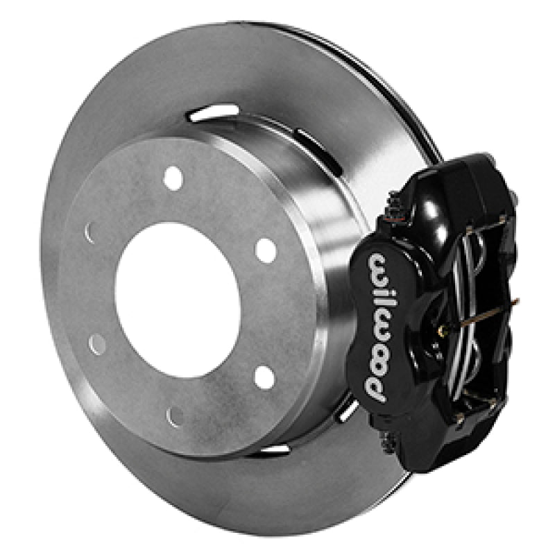 Wilwood 63-87 C10/C15 Dynalite FDLI Black Calipers 12.19in x .81in Rotors 6-Lug Rear Disc Brake Kit Big Brake Kits Wilwood