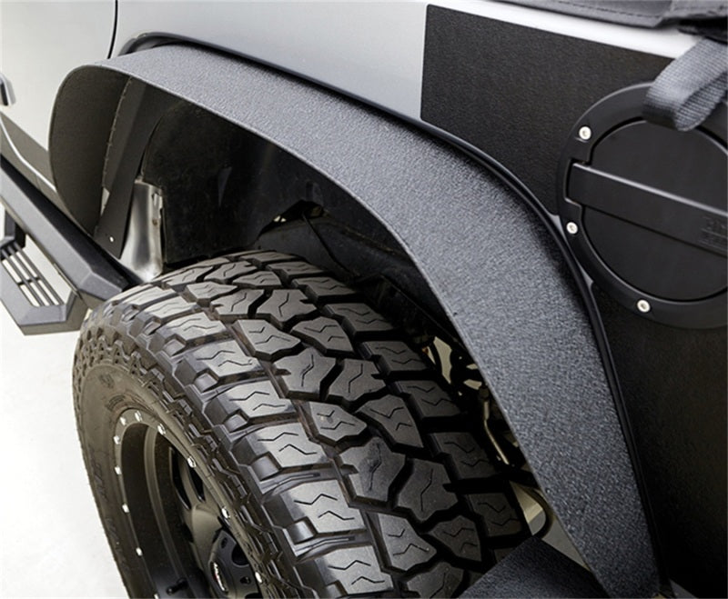 Rampage 2007-2018 Jeep Wrangler(JK) Steel Fender Flares - Slim - Black Fender Flares Rampage
