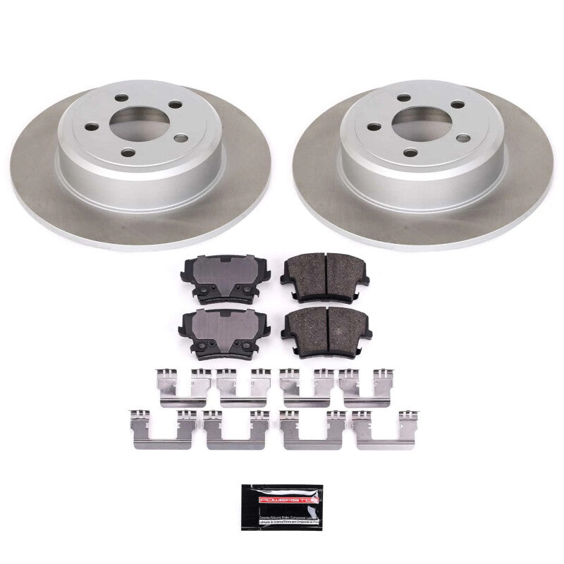 Power Stop 05-08 Dodge Magnum Rear Semi-Coated Rotor Kit Brake Kits - Performance Blank PowerStop
