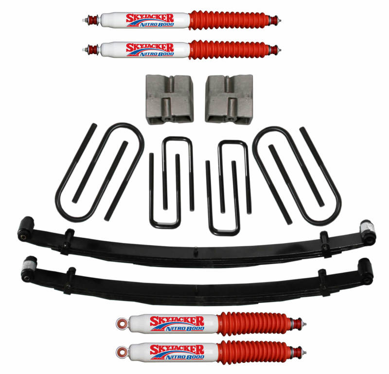 Skyjacker 4" 77.5-79 F250 4WD Leaf Springs & Accessories Skyjacker