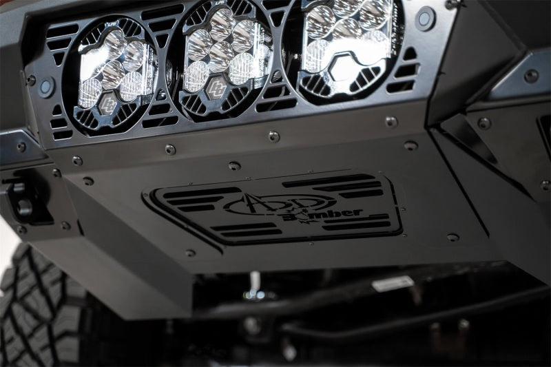 Addictive Desert Designs 19-21 Ram 2500/3500 Bomber HD Front Bumper (Baja Designs LP6 Mounts) Bumpers - Steel Addictive Desert Designs
