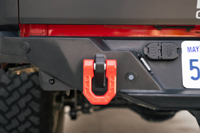 DV8 Offroad Elite Series D-Ring Shackles - Pair (Red) Bumper Accessories DV8 Offroad