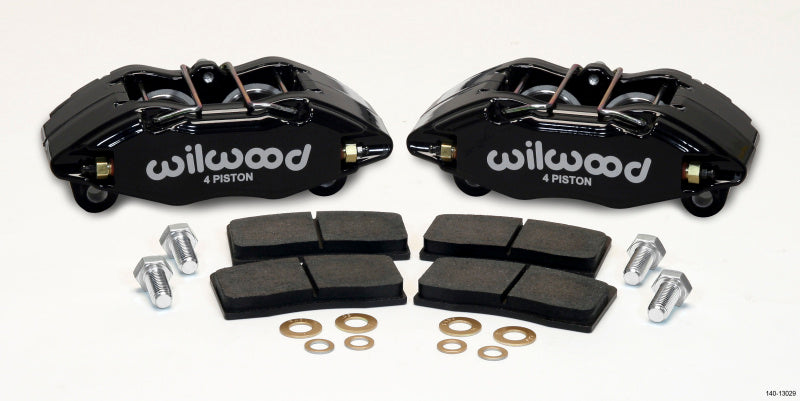 Wilwood DPHA Front Caliper & Pad Kit Black Honda / Acura w/ 262mm OE Rotor Big Brake Kits Wilwood