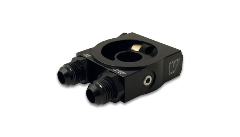 Vibrant Thermostatic Oil Cooler Sandwich Adapter w/Thermostat Oil Line Kits Vibrant