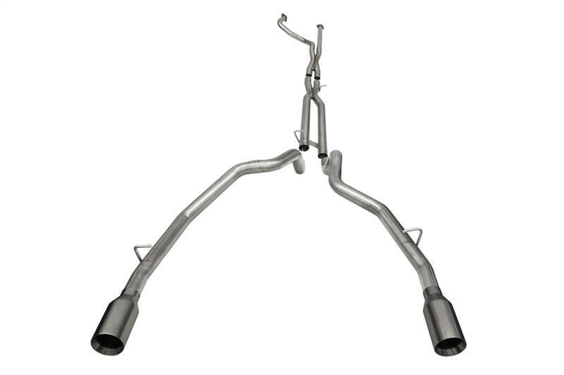 Corsa 2021-2024 Dodge Ram TRX Crew Cab Baja Catback Exhaust Dual Rear Gunmetal Tip Catback CORSA Performance