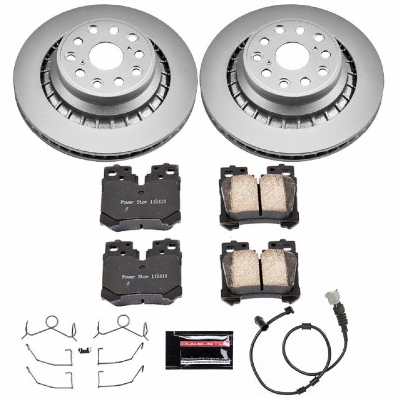 Power Stop 07-09 Lexus LS460 Rear Z17 Evolution Geomet Coated Brake Kit Brake Kits - Performance Blank PowerStop