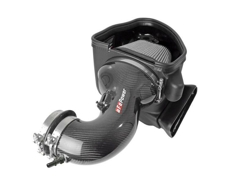 aFe 17-12 Chevrolet Camaro ZL1 (6.2L-V8) Track Series Carbon Fiber CAI System w/ Pro-DRY S Filters Cold Air Intakes aFe
