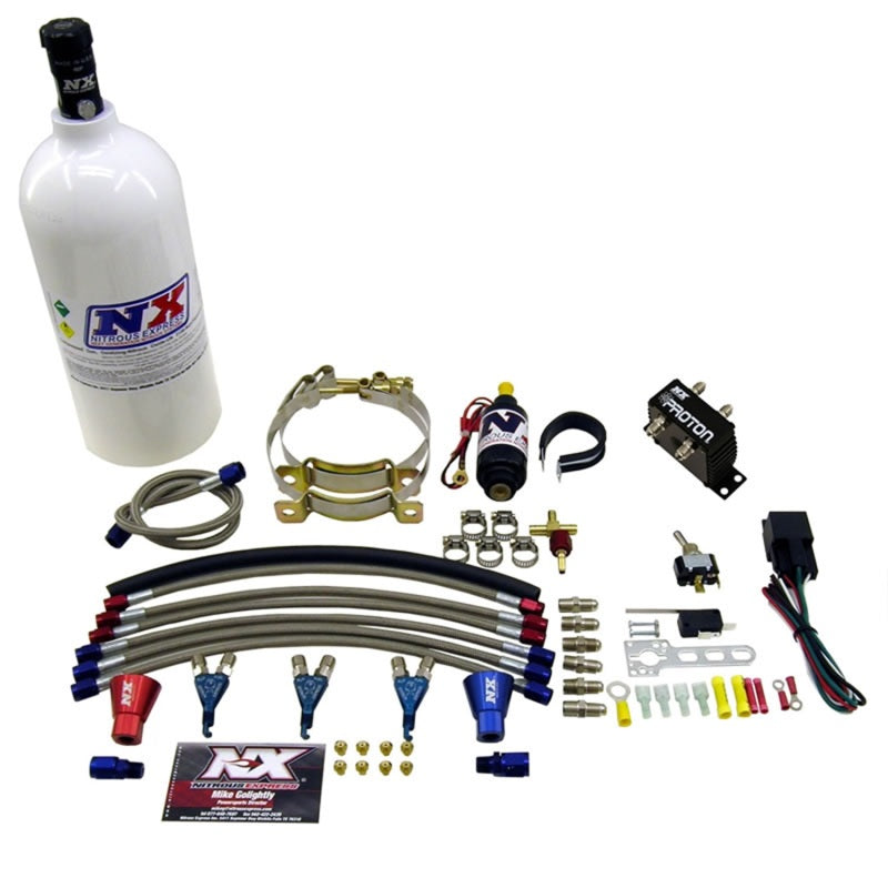 Nitrous Express Three Cyl Proton Nitrous Kit w/2.5lb Bottle Nitrous Systems Nitrous Express