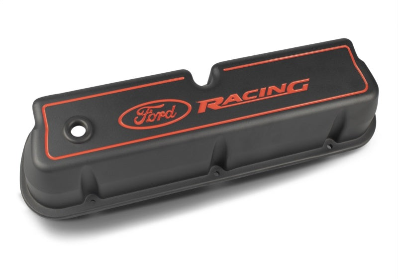 Ford Racing Logo Die-Cast Black Valve Covers Valve Covers Ford Racing