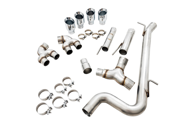 AWE Tuning MK7.5 Golf R Track Edition Exhaust w/Chrome Silver Tips 102mm Catback AWE Tuning