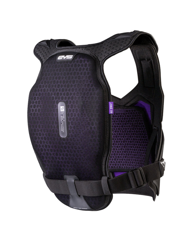 EVS F1 Pro Chest Protector Adult W/ RE ZRO Black - Small/Medium Body Protection EVS