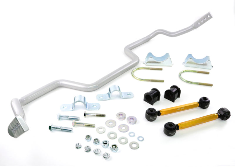 Whiteline 05+ Ford Mustang Coupe 8 cyl (Inc Shelby GT / GT500) Rear 27mm Heavy Duty Adj Swaybar Sway Bars Whiteline