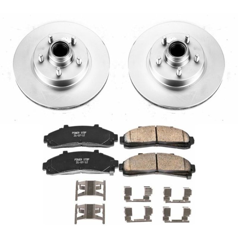Power Stop 95-01 Ford Explorer Front Z17 Evolution Geomet Coated Brake Kit Brake Kits - Performance Blank PowerStop