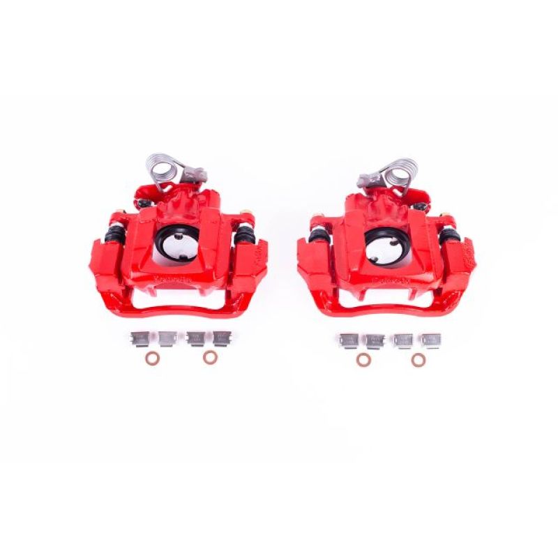 Power Stop 2009 Ford Flex Rear Red Calipers w/Brackets - Pair Brake Calipers - Perf PowerStop