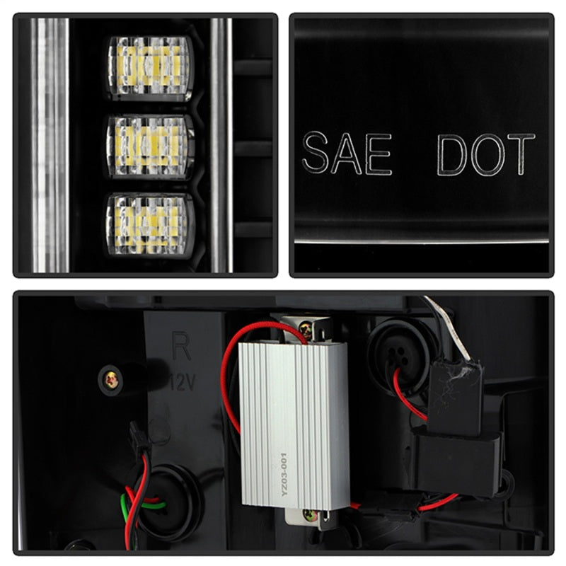 Spyder 20-21 Ford F250 Superduty LED Tail Lights - Black (ALT-YD-FS20HAL-LED-BK) Tail Lights SPYDER