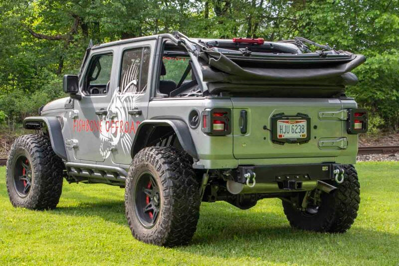 Fishbone Offroad For 2018+ Jeep Wrangler JL Rear Bumper Delete Bumpers - Steel Fishbone Offroad