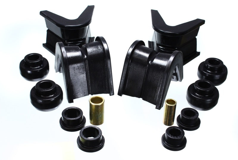 Energy Suspension 76-77 Ford Bronco/66-72 F-100/F-150 Black 7 Deg Offset Complete 14Pc C-Bushing Set Bushing Kits Energy Suspension