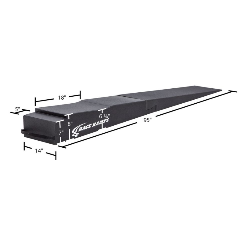 Race Ramps 9in. Trailer Ramps w/ Flap Cutout Ramps Race Ramps