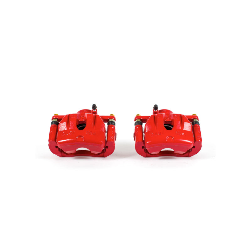 Power Stop 04-11 Mazda RX-8 Front Red Calipers w/Brackets - Pair Brake Calipers - Perf PowerStop