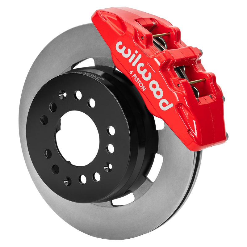 Wilwood kit front DP6 wwe 2IN. drop alum pro spindle 12.19 rotor red Big Brake Kits Wilwood