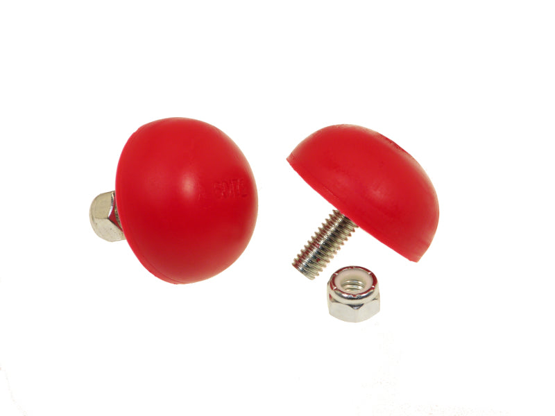 Prothane Universal Bump Stop 11/16X1 5/8 Dia Btn - Red Bump Stops Prothane