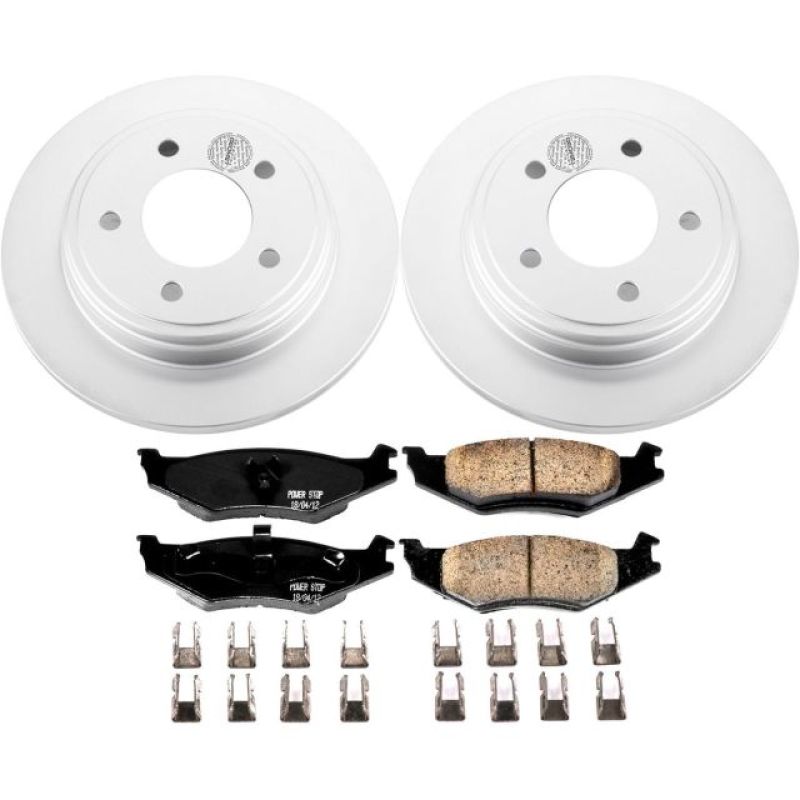 Power Stop 93-94 Chrysler Concorde Rear Z17 Evolution Geomet Coated Brake Kit Brake Kits - Performance Blank PowerStop