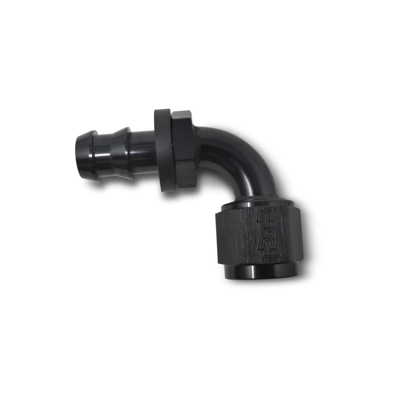 Russell Performance -4 AN Twist-Lok 90 Degree Hose End (Black) Fittings Russell