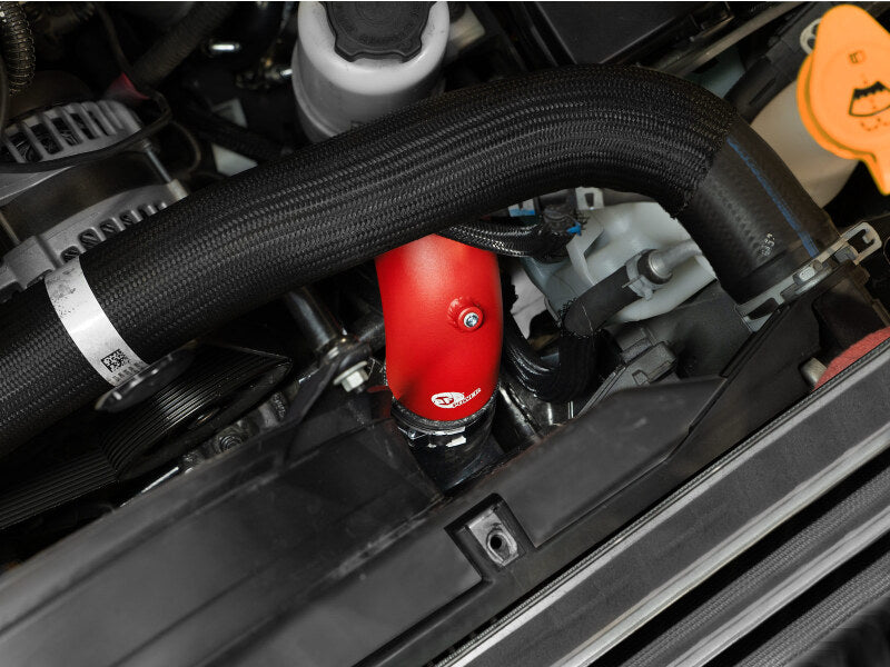 aFe BladeRunner 3in & 3-1/2in AL Hot and Cold Charge Pipe Kit Red RAM Diesel Trucks 25-26 L6-6.7L Intercoolers aFe