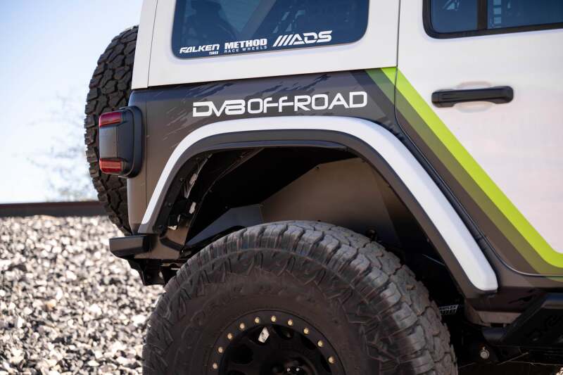 DV8 Offroad 18-24 Jeep Wrangler JL Rear Inner Fenders Wheel Well Liners DV8 Offroad