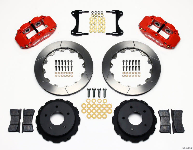Wilwood Narrow Superlite 4R Rear Kit 12.88in Red 65-82 Corvette C2/C3 Big Brake Kits Wilwood
