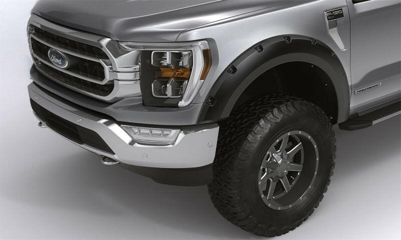 Bushwacker 11-16 Ford F-250 / F-350 Super Duty (Excl. Dually) Forge Style Flares 4pc - Black Fender Flares Bushwacker