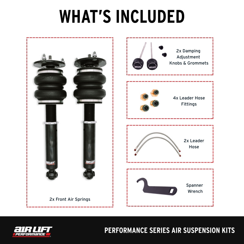 Air Lift Performance 89-00 Lexus LS400 Front Air Suspension Kit Air Suspension Kits Air Lift