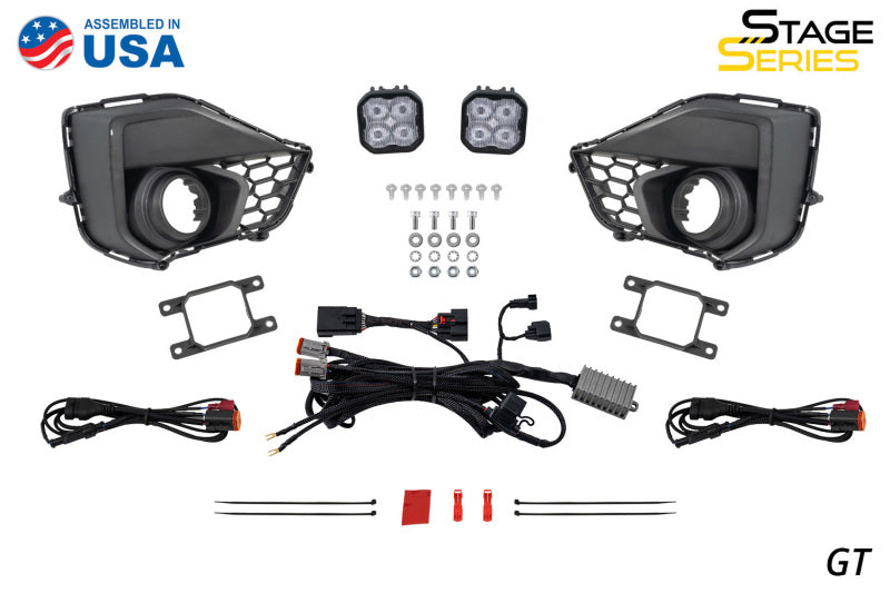 Diode Dynamics 2026 Ford Mustang GT SS3 Add-On Fog Lamp Kit White Sport Light Bars & Cubes Diode Dynamics