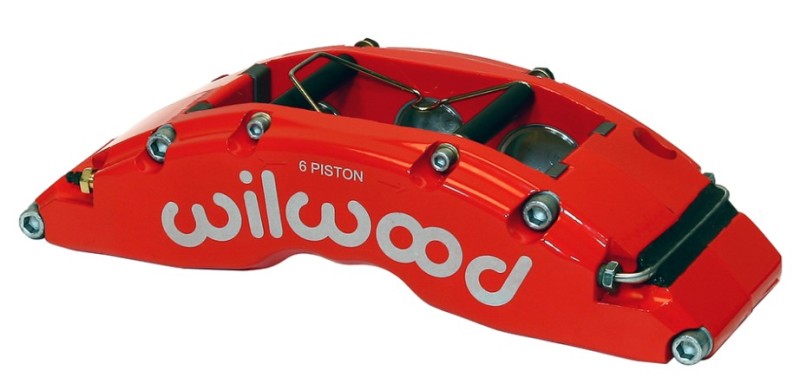 Wilwood Caliper-TC6R-Red 1.88/1.62/1.62in Pistons 1.38in Disc Brake Calipers - Perf Wilwood