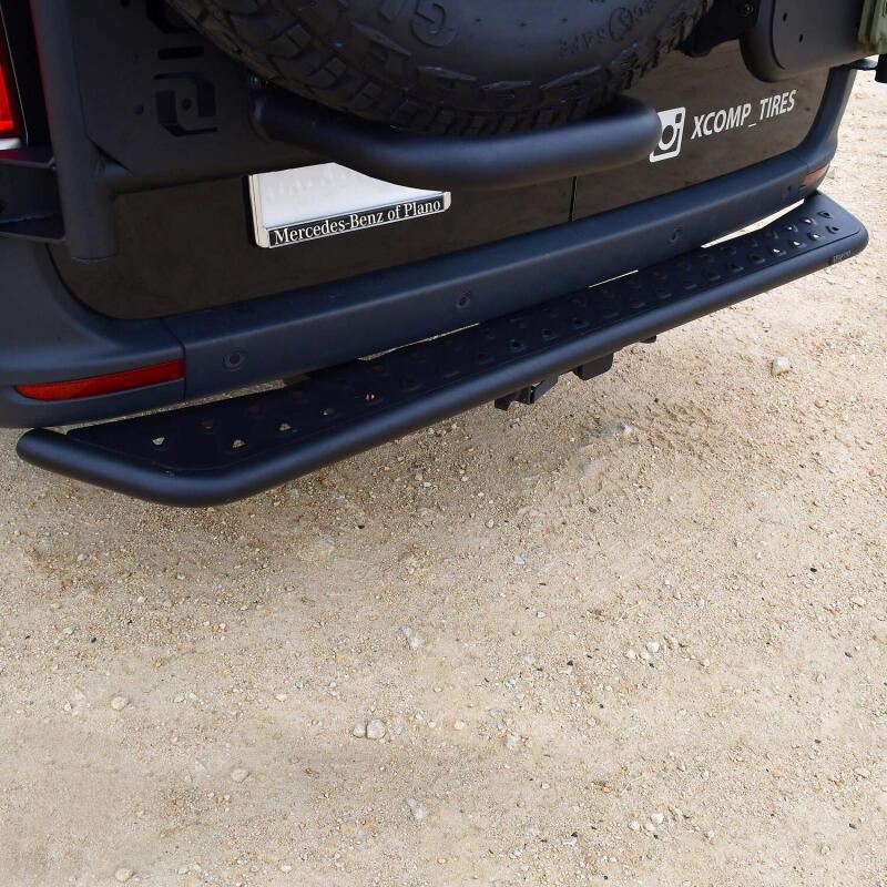 Westin 07-25 Mercedes-Benz Sprinter Outlaw Rear Step - Textured Black Nerf Bars Westin