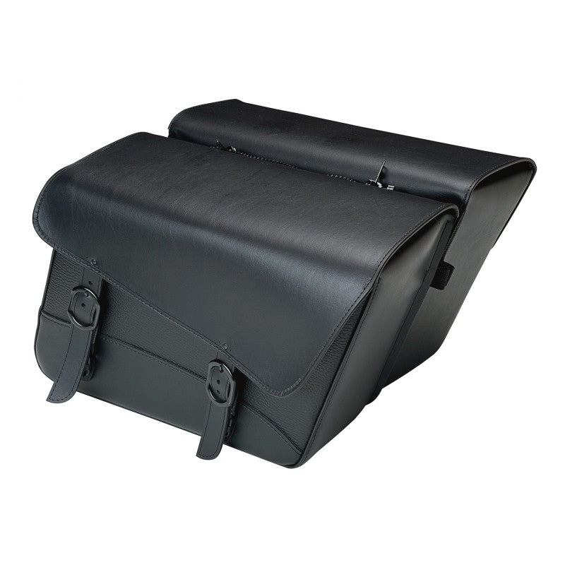 Willie & Max Universal Black Jack Large Slant Saddlebag Set (16 in L x 11 in H x 6.5 in W) - Black Bags - Saddlebags Willie & Max