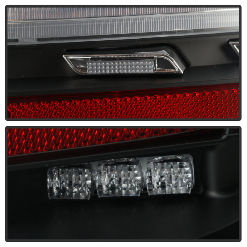 Spyder Porsche 987 Cayman 06-08 / Boxster 09-12 LED Tail Lights - Sequential Signal - Black Tail Lights SPYDER