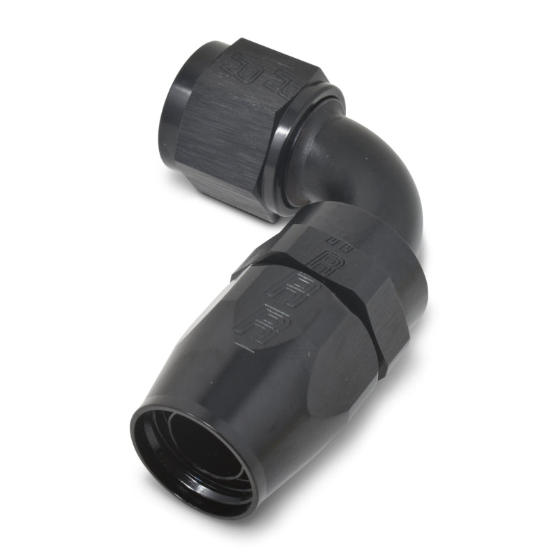 Russell Performance -16 AN Black 90 Degree Full Flow Hose End Fittings Russell