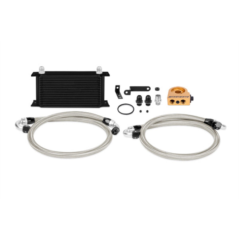 Mishimoto 08-14 WRX/STi Thermostatic Oil Cooler Kit - Black Oil Coolers Mishimoto