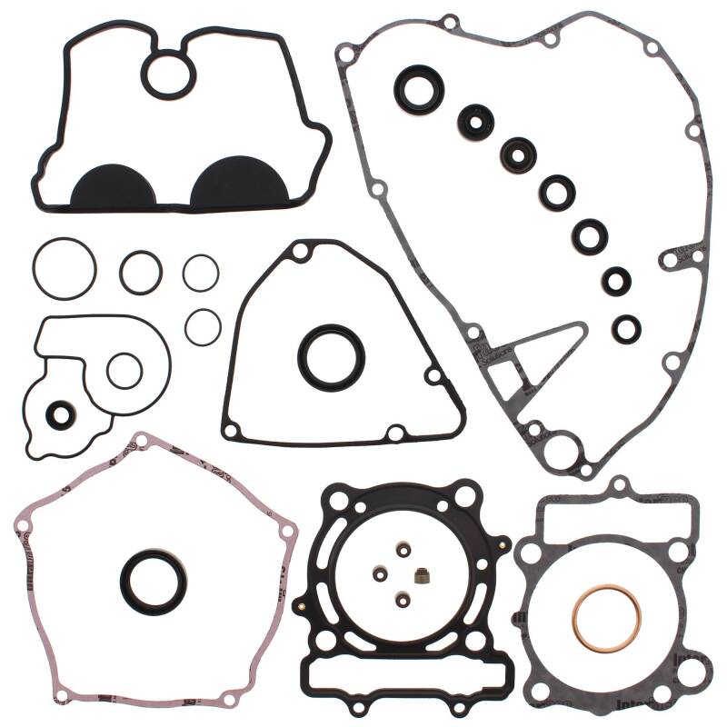 Vertex Gaskets 06-08 Kawasaki KX250F Complete Gasket Kit w/ Oil Seals Engine Hardware Vertex Pistons