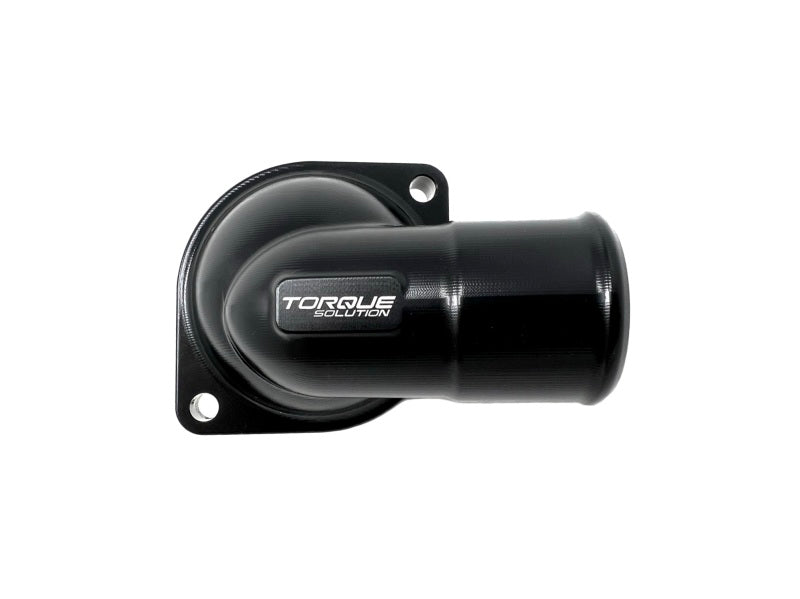 Torque Solution 02-14 Subaru WRX / 04-21 Subaru STI Billet Thermostat Housing - Black Anodized Oil Filter Other Torque Solution